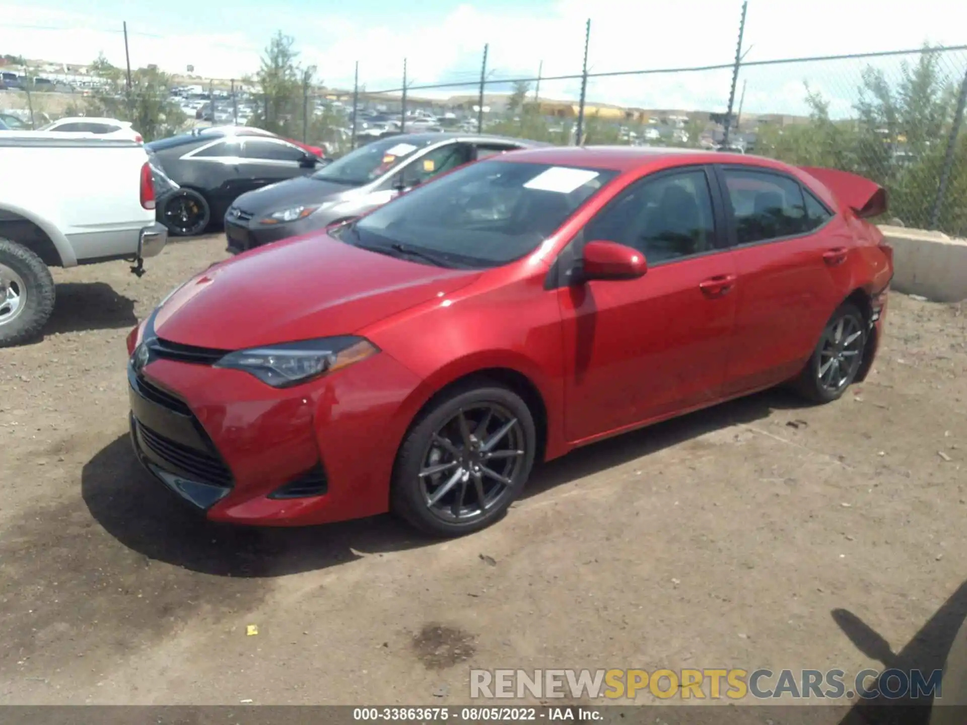 2 Photograph of a damaged car 5YFBURHE5KP929353 TOYOTA COROLLA 2019