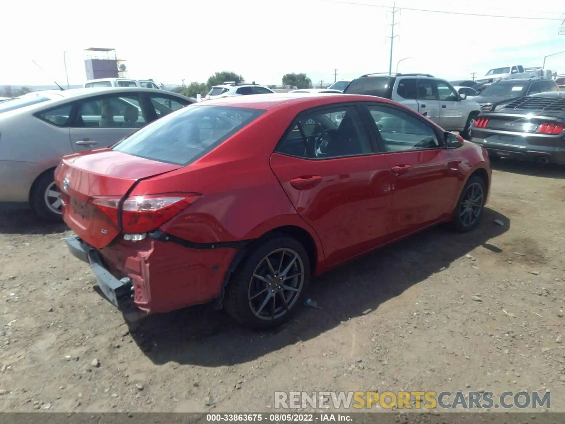 4 Photograph of a damaged car 5YFBURHE5KP929353 TOYOTA COROLLA 2019