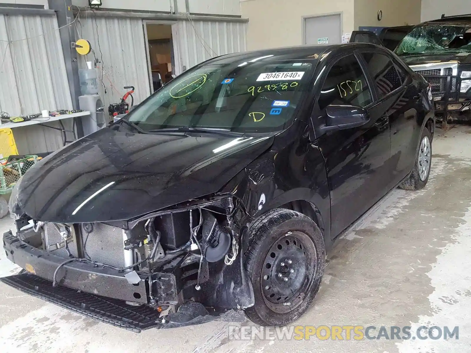 2 Photograph of a damaged car 5YFBURHE5KP929580 TOYOTA COROLLA 2019