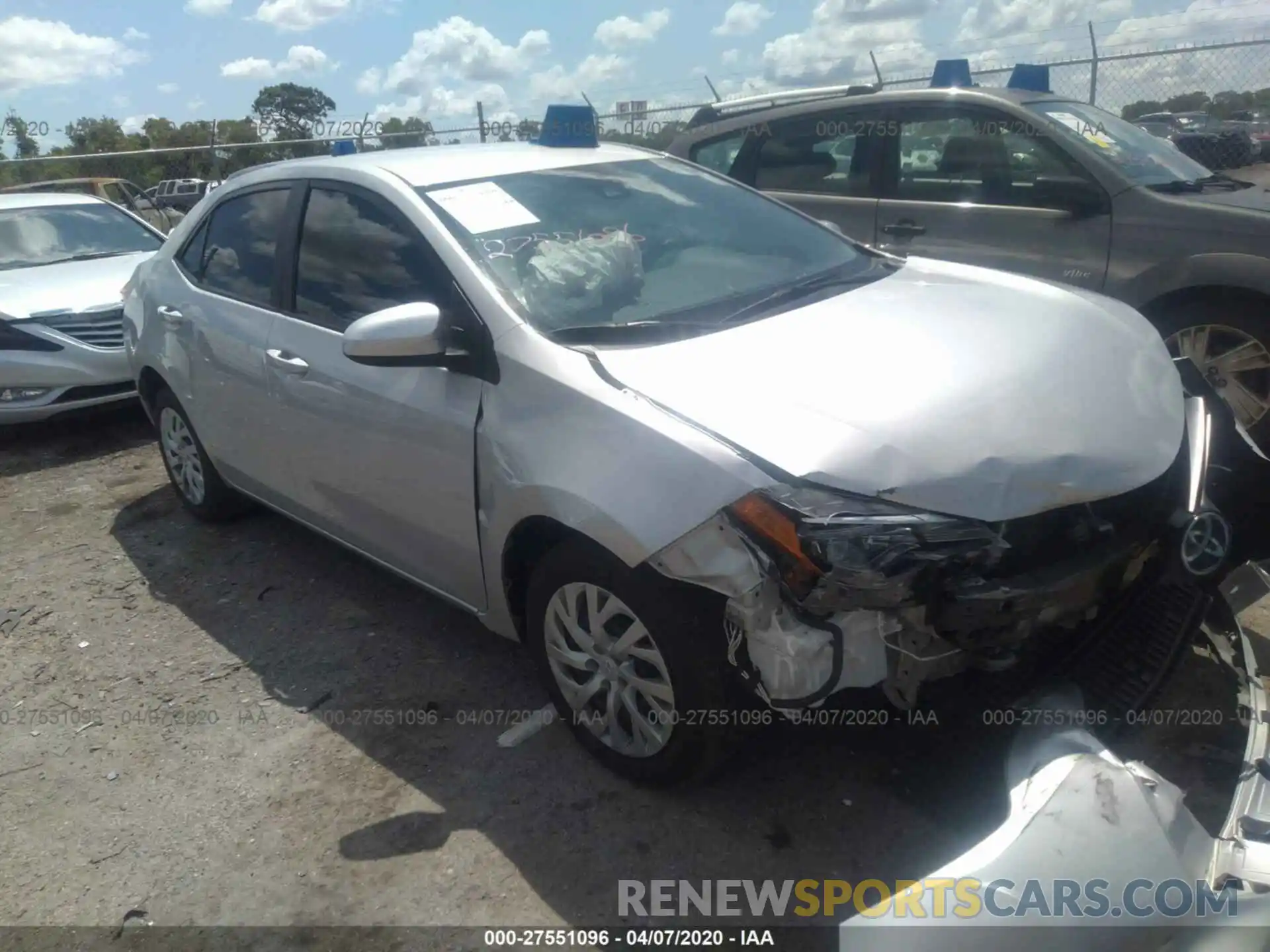 1 Photograph of a damaged car 5YFBURHE5KP929756 TOYOTA COROLLA 2019