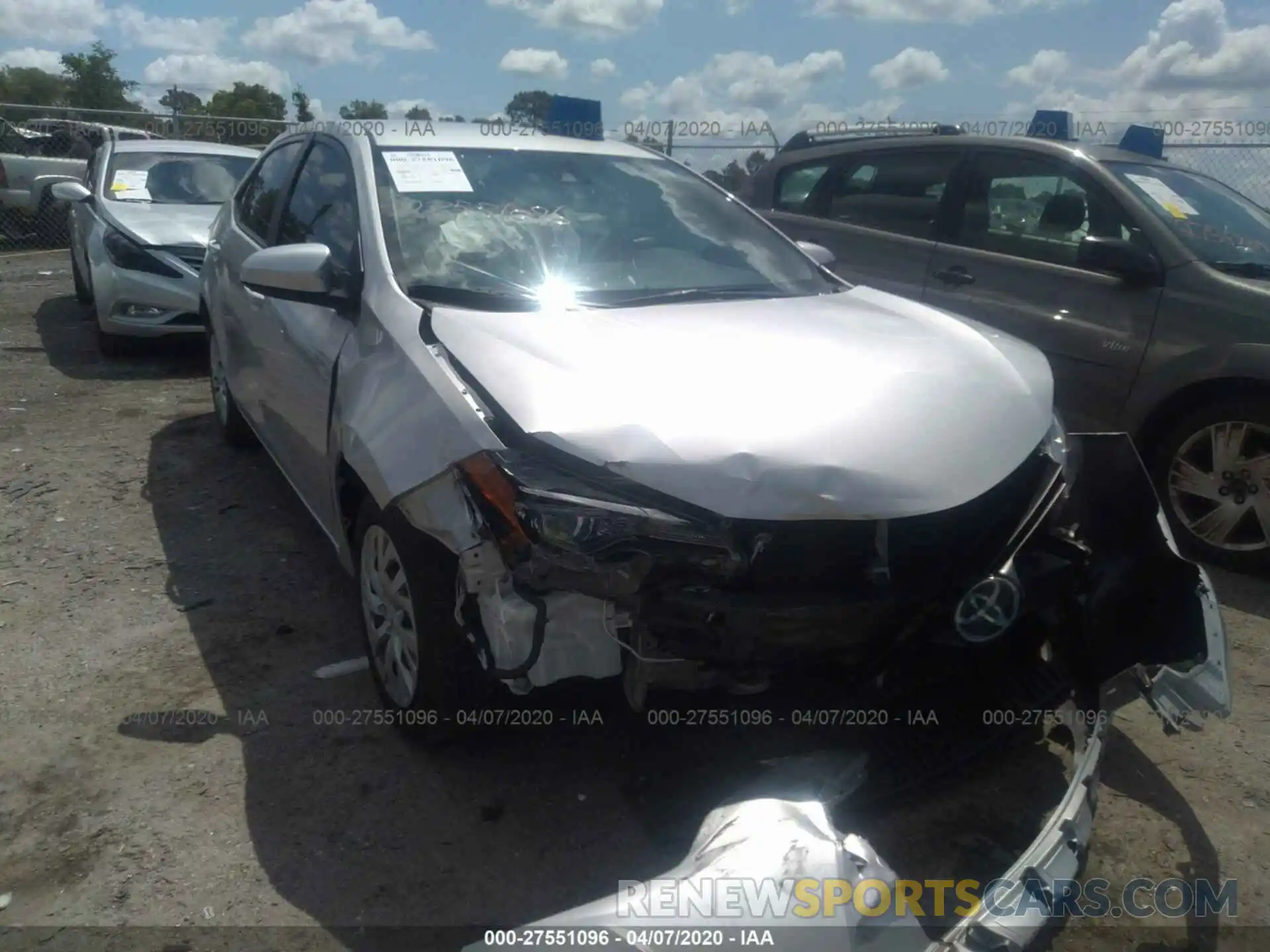 6 Photograph of a damaged car 5YFBURHE5KP929756 TOYOTA COROLLA 2019