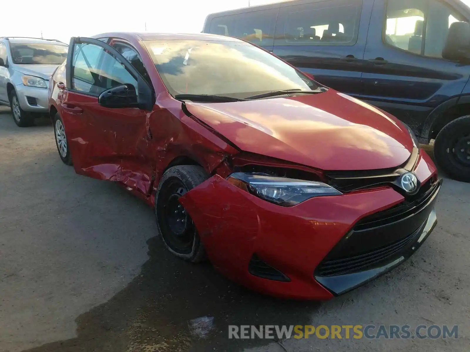 1 Photograph of a damaged car 5YFBURHE5KP930356 TOYOTA COROLLA 2019