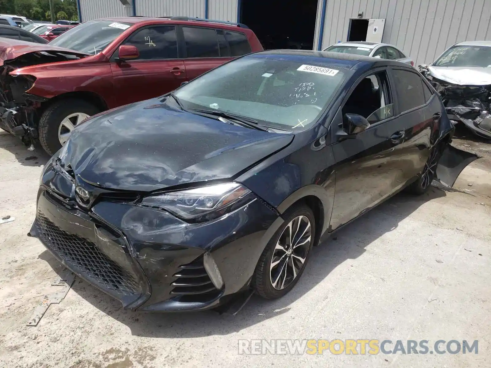 2 Photograph of a damaged car 5YFBURHE5KP930857 TOYOTA COROLLA 2019