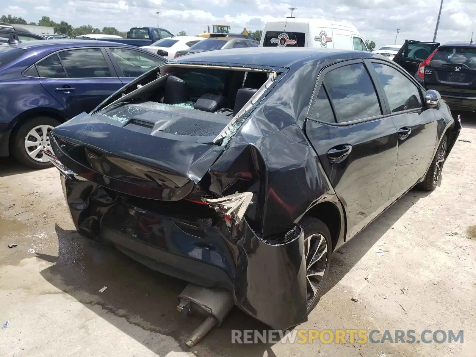 4 Photograph of a damaged car 5YFBURHE5KP930857 TOYOTA COROLLA 2019