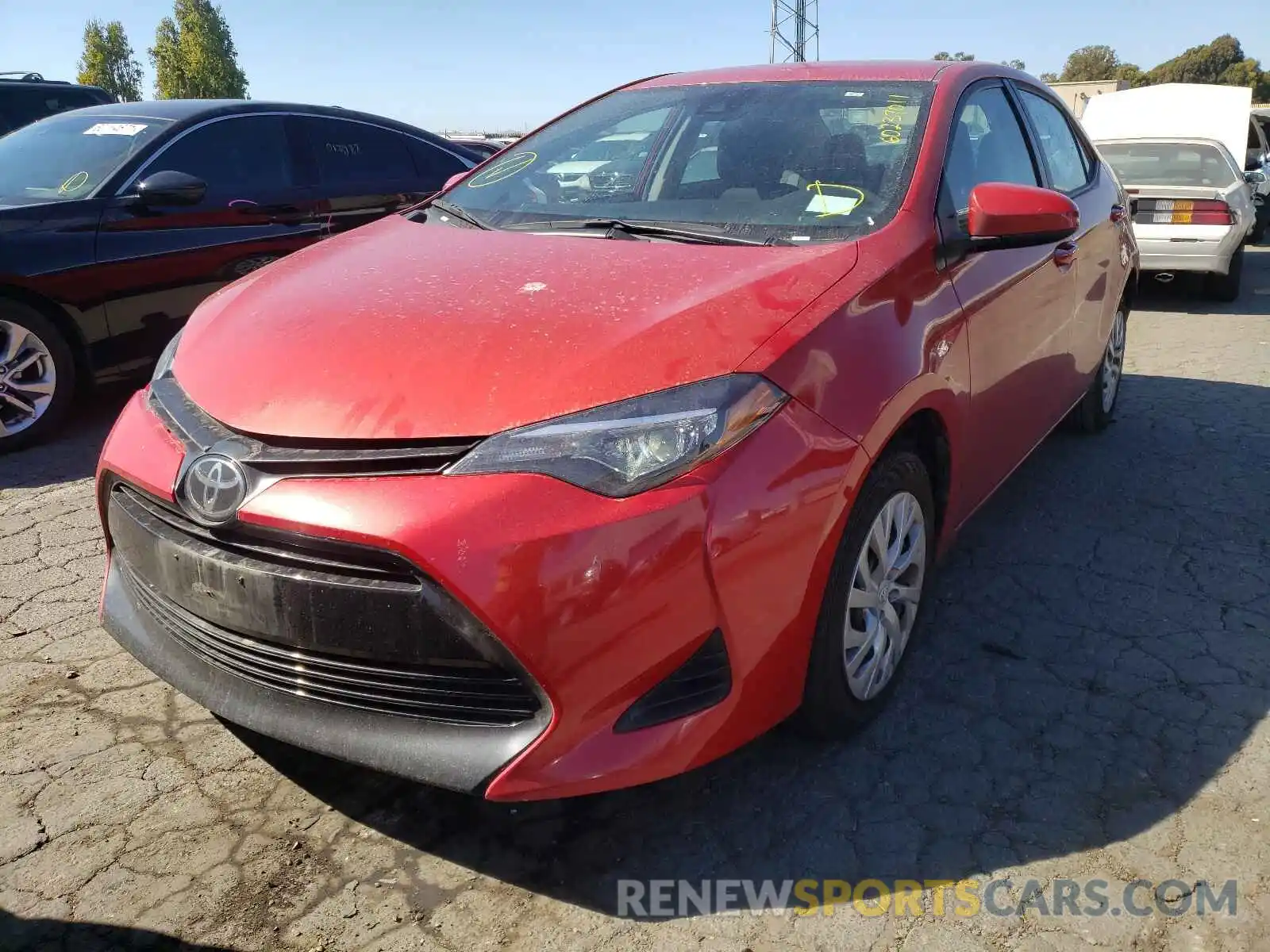 2 Photograph of a damaged car 5YFBURHE5KP930860 TOYOTA COROLLA 2019