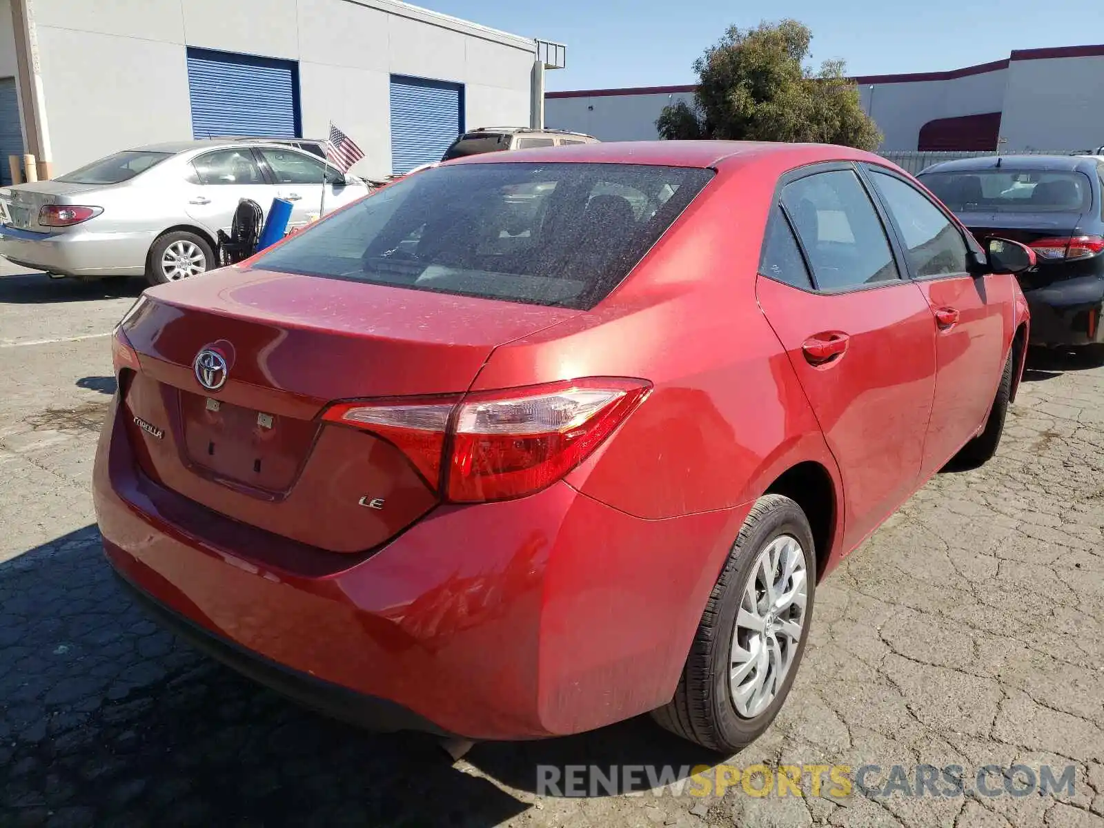 4 Photograph of a damaged car 5YFBURHE5KP930860 TOYOTA COROLLA 2019