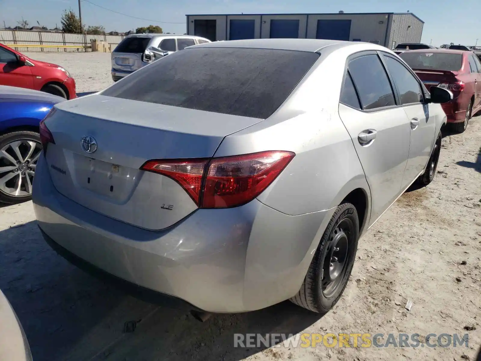 4 Photograph of a damaged car 5YFBURHE5KP930874 TOYOTA COROLLA 2019