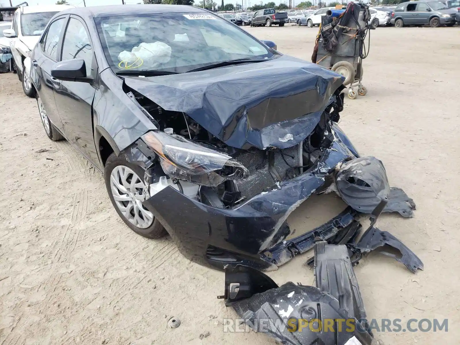 1 Photograph of a damaged car 5YFBURHE5KP930972 TOYOTA COROLLA 2019