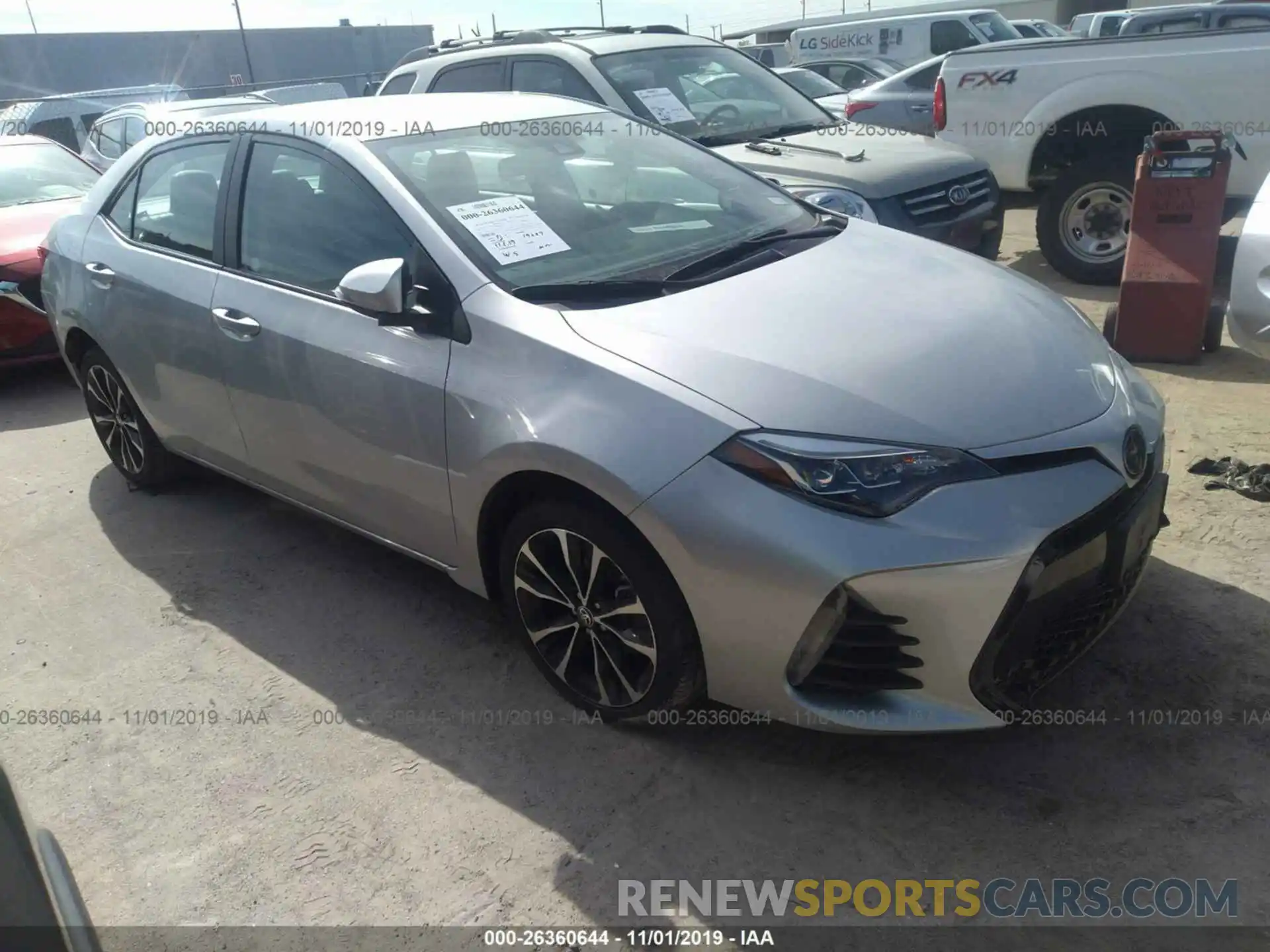 1 Photograph of a damaged car 5YFBURHE5KP931216 TOYOTA COROLLA 2019