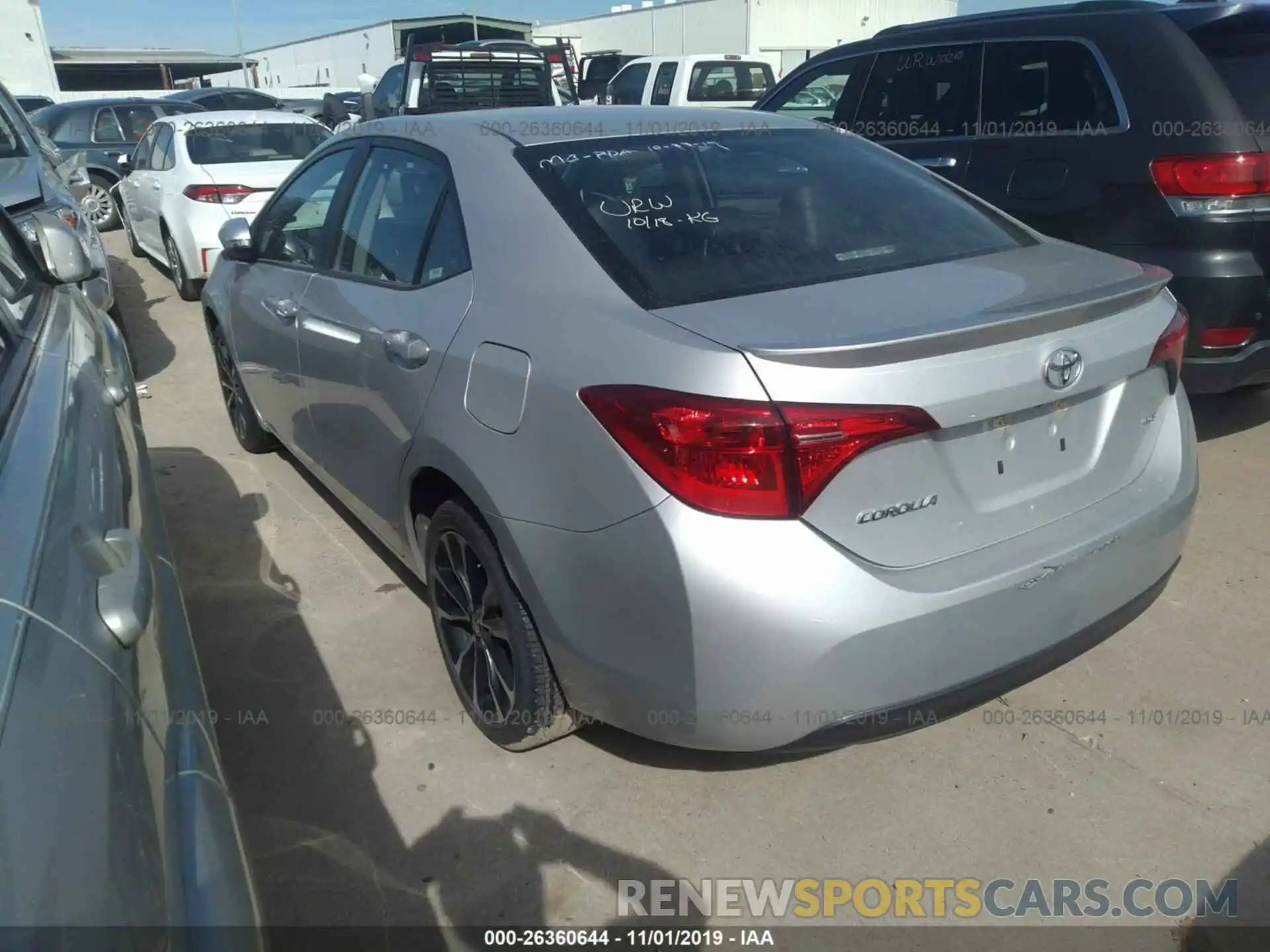 3 Photograph of a damaged car 5YFBURHE5KP931216 TOYOTA COROLLA 2019