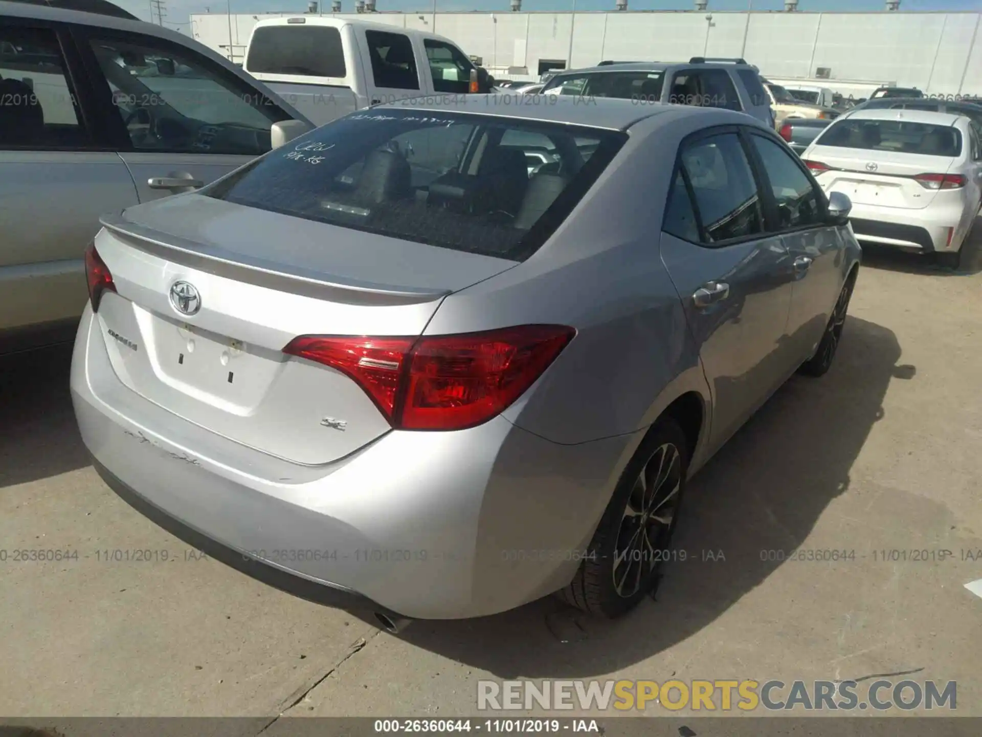 4 Photograph of a damaged car 5YFBURHE5KP931216 TOYOTA COROLLA 2019