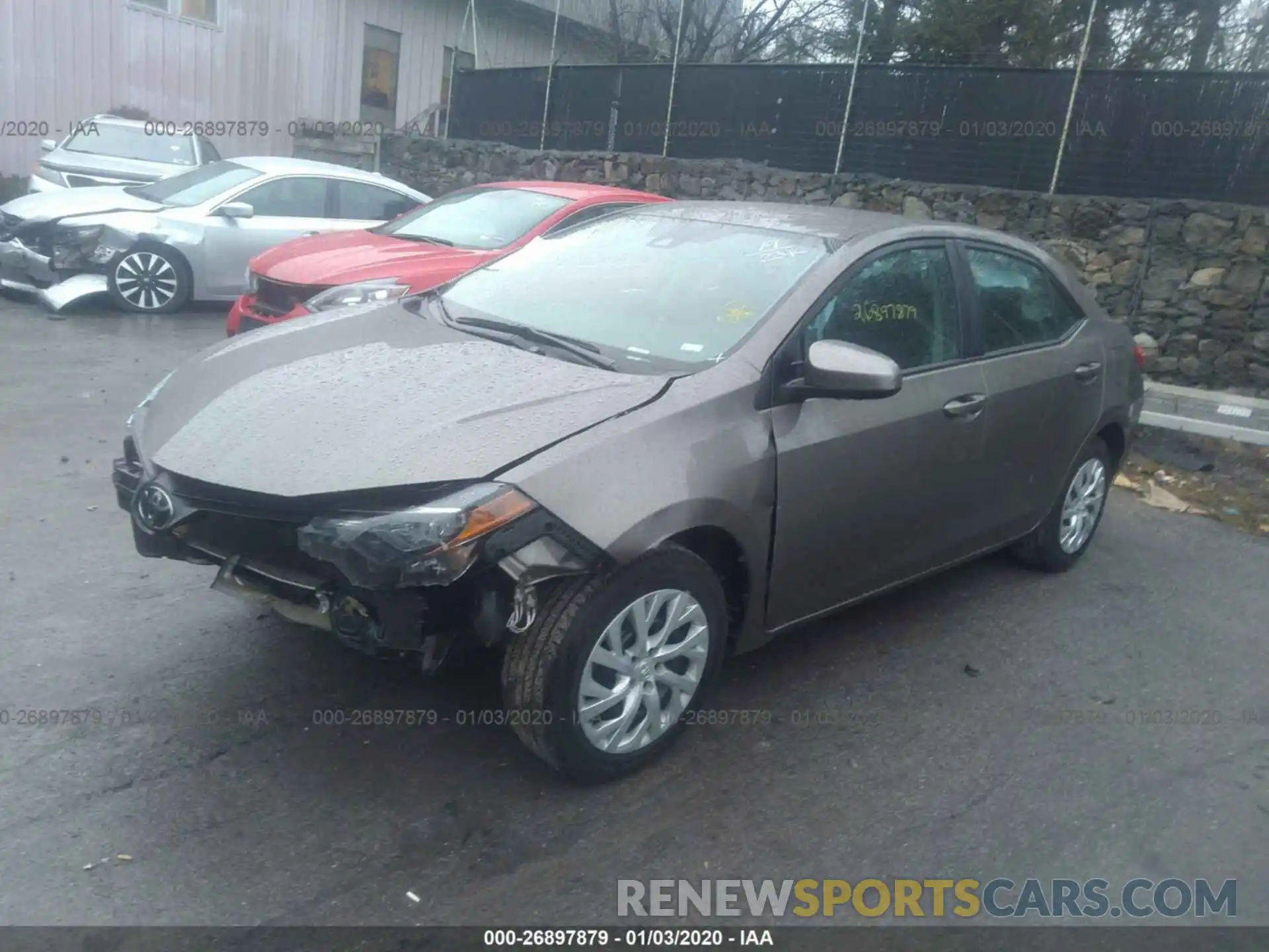 2 Photograph of a damaged car 5YFBURHE5KP931345 TOYOTA COROLLA 2019