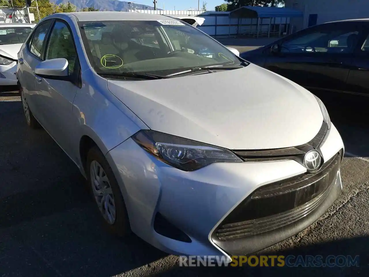 1 Photograph of a damaged car 5YFBURHE5KP931569 TOYOTA COROLLA 2019