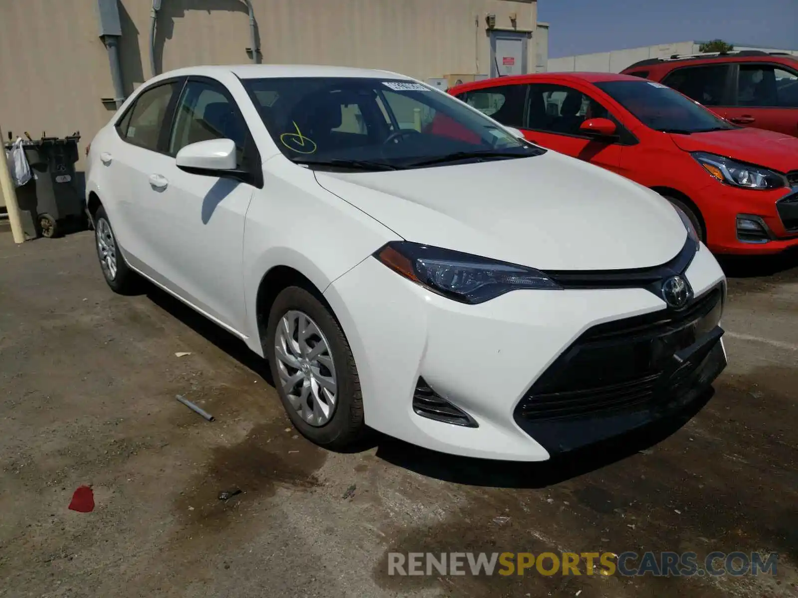 1 Photograph of a damaged car 5YFBURHE5KP931684 TOYOTA COROLLA 2019