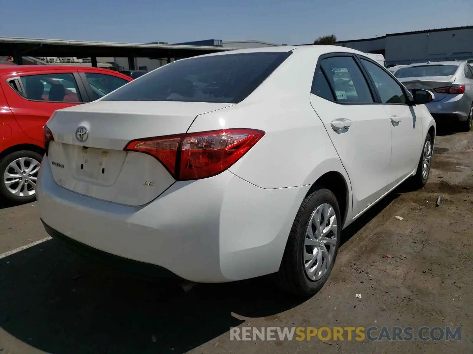 4 Photograph of a damaged car 5YFBURHE5KP931684 TOYOTA COROLLA 2019