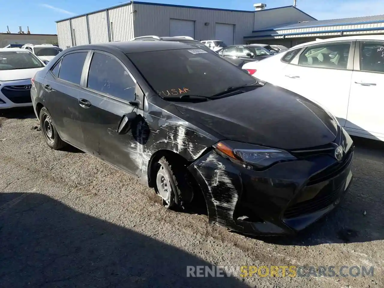 1 Photograph of a damaged car 5YFBURHE5KP931734 TOYOTA COROLLA 2019