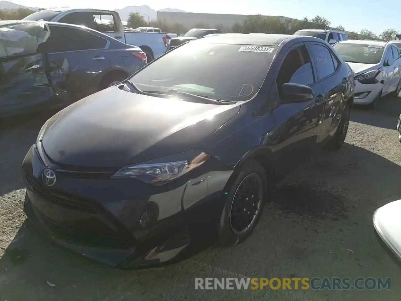 2 Photograph of a damaged car 5YFBURHE5KP931734 TOYOTA COROLLA 2019