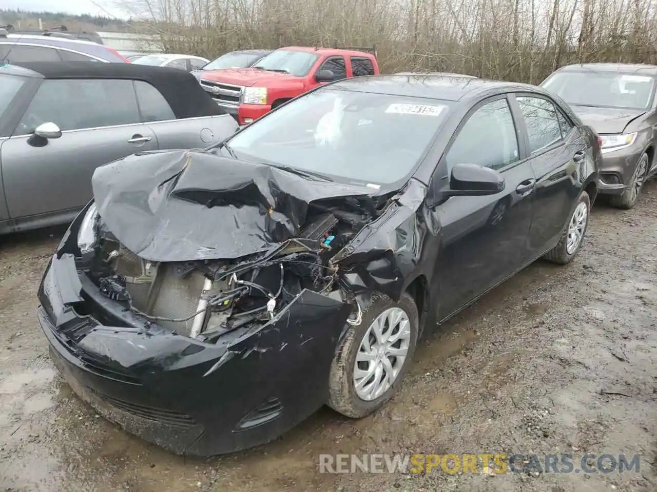 2 Photograph of a damaged car 5YFBURHE5KP932396 TOYOTA COROLLA 2019