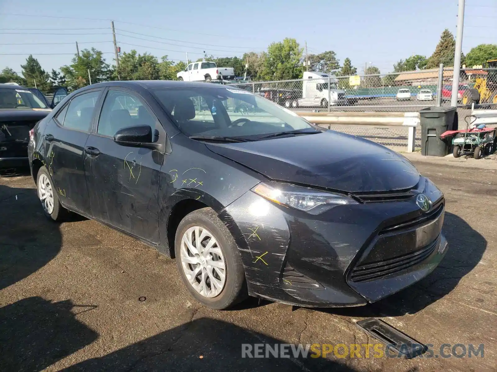 1 Photograph of a damaged car 5YFBURHE5KP932561 TOYOTA COROLLA 2019