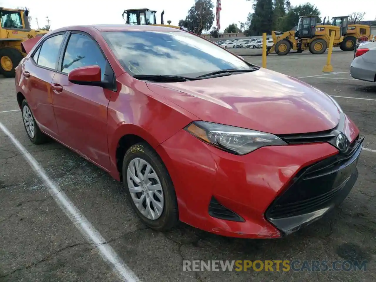 1 Photograph of a damaged car 5YFBURHE5KP933306 TOYOTA COROLLA 2019