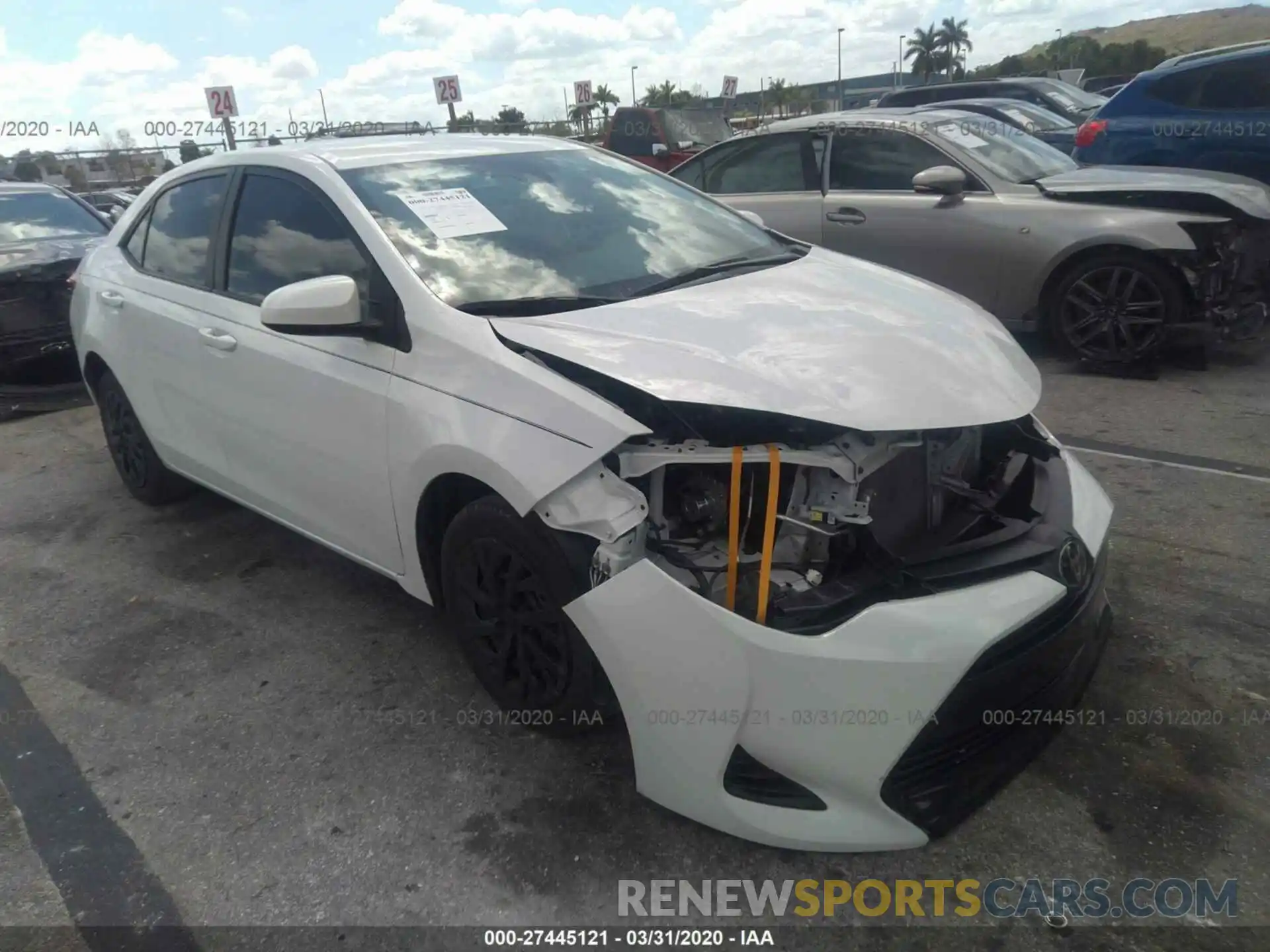 1 Photograph of a damaged car 5YFBURHE5KP933337 TOYOTA COROLLA 2019