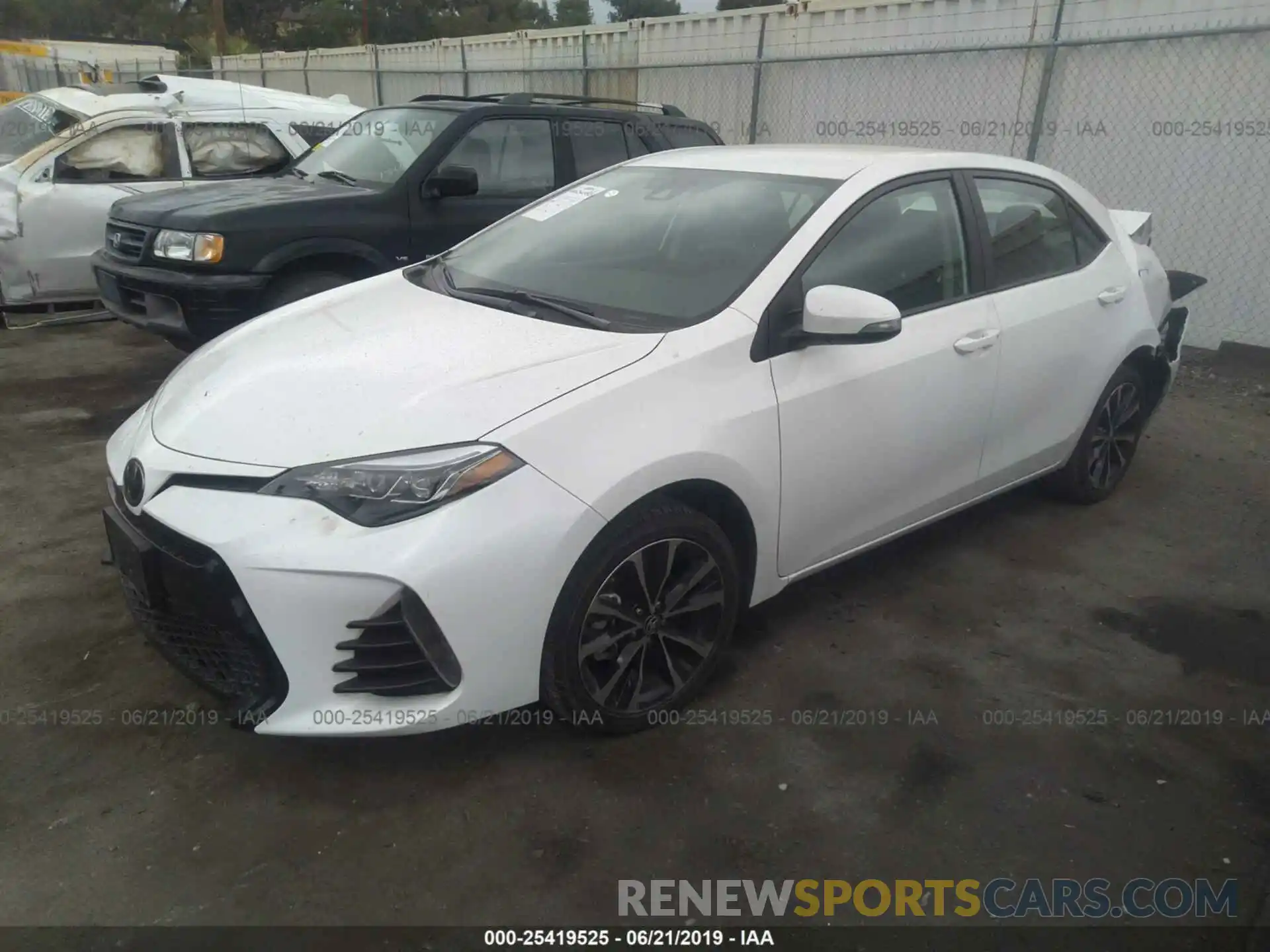 2 Photograph of a damaged car 5YFBURHE5KP933564 TOYOTA COROLLA 2019