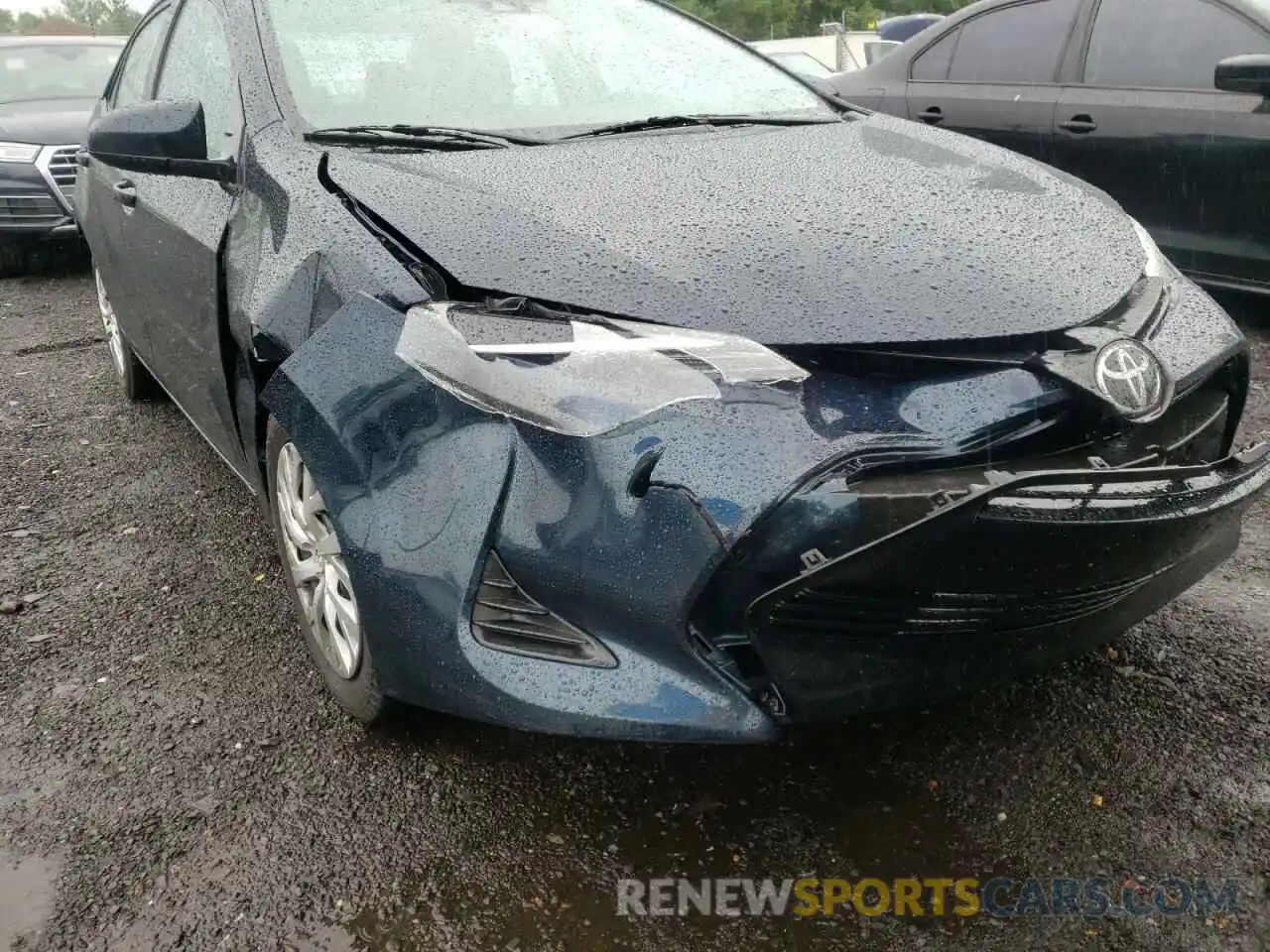 9 Photograph of a damaged car 5YFBURHE5KP934178 TOYOTA COROLLA 2019