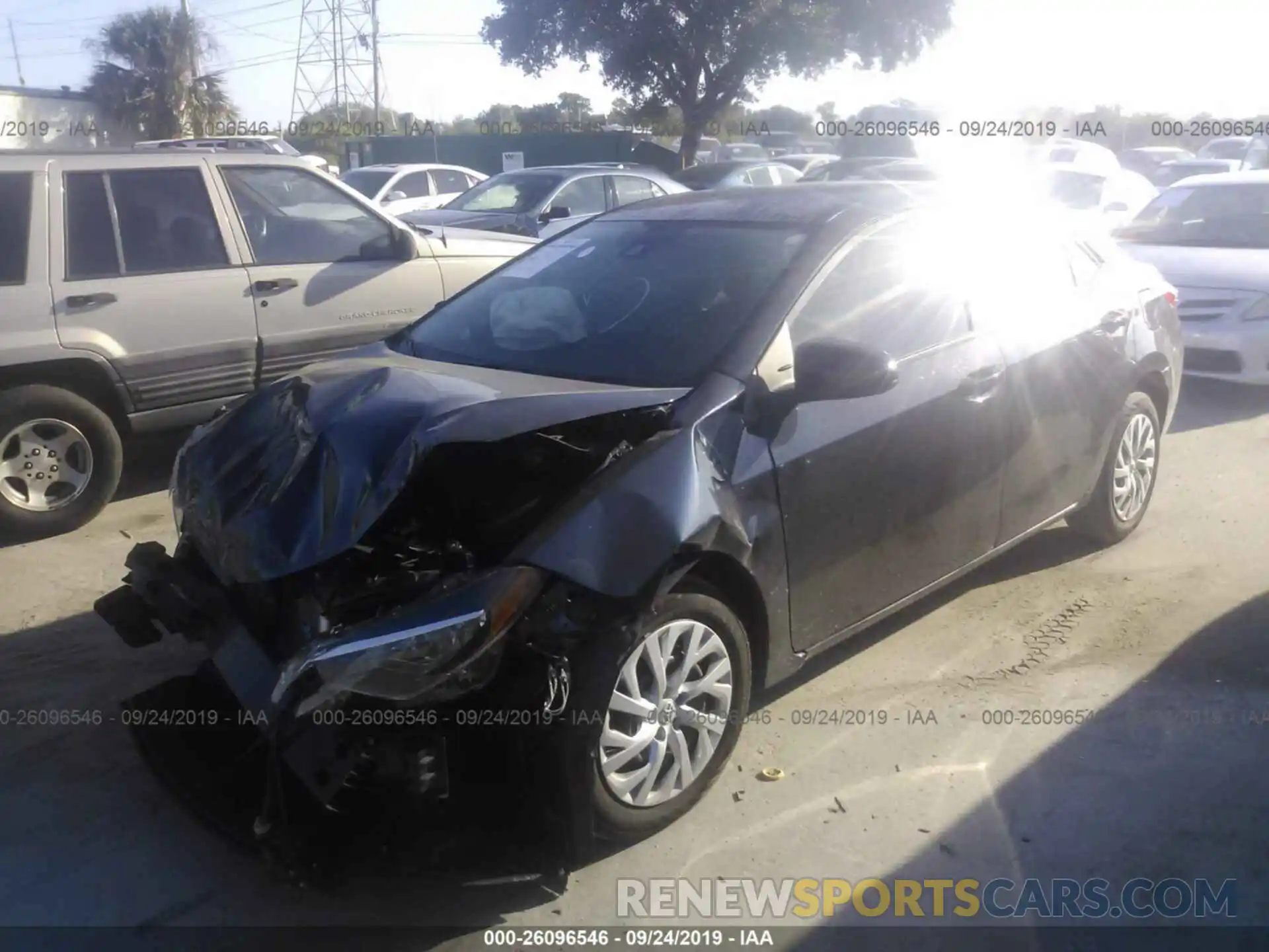 2 Photograph of a damaged car 5YFBURHE5KP934231 TOYOTA COROLLA 2019