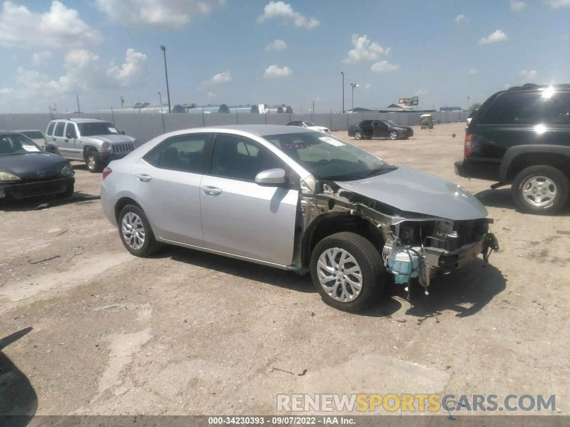 1 Photograph of a damaged car 5YFBURHE5KP934715 TOYOTA COROLLA 2019