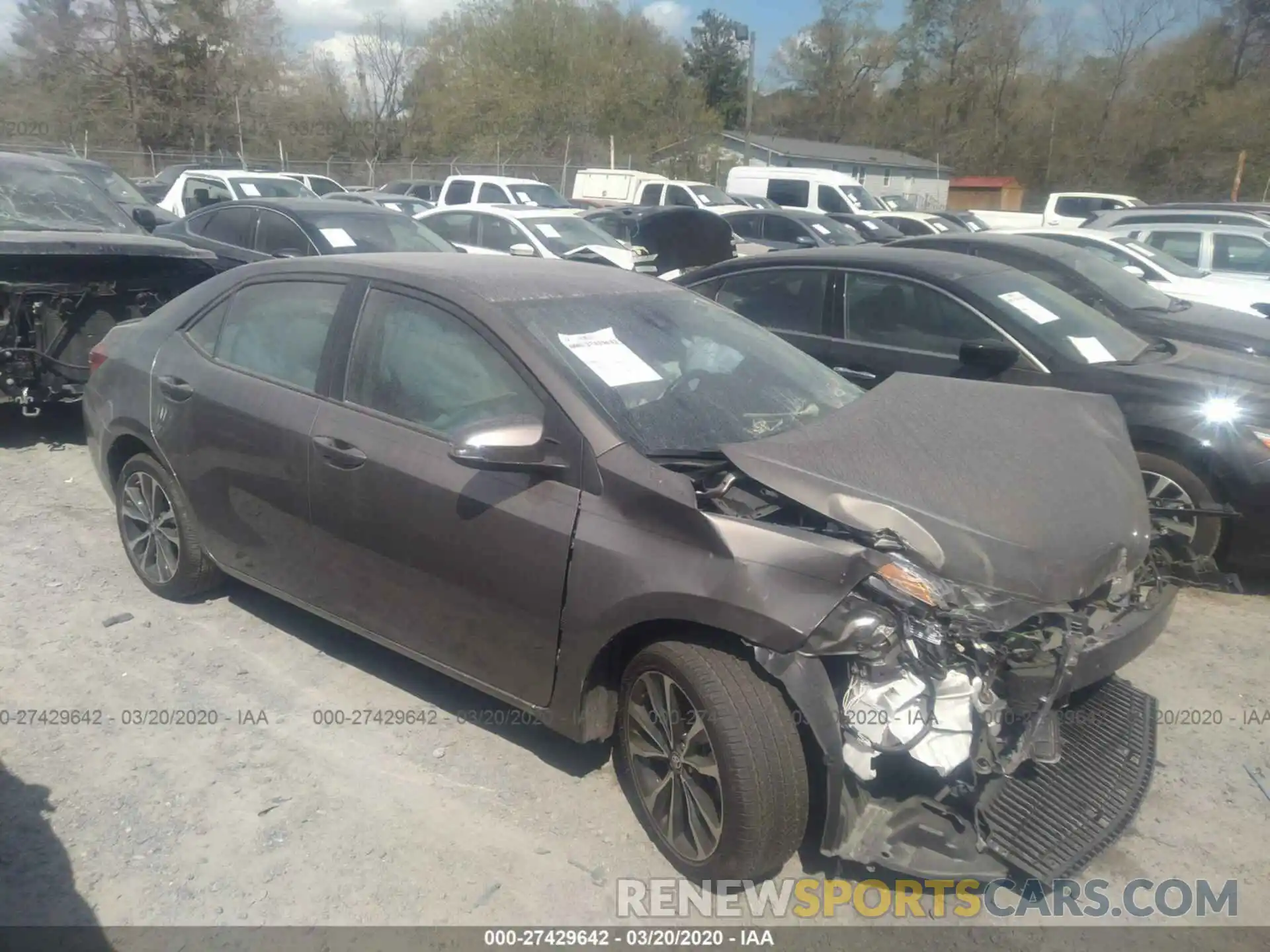 1 Photograph of a damaged car 5YFBURHE5KP935279 TOYOTA COROLLA 2019