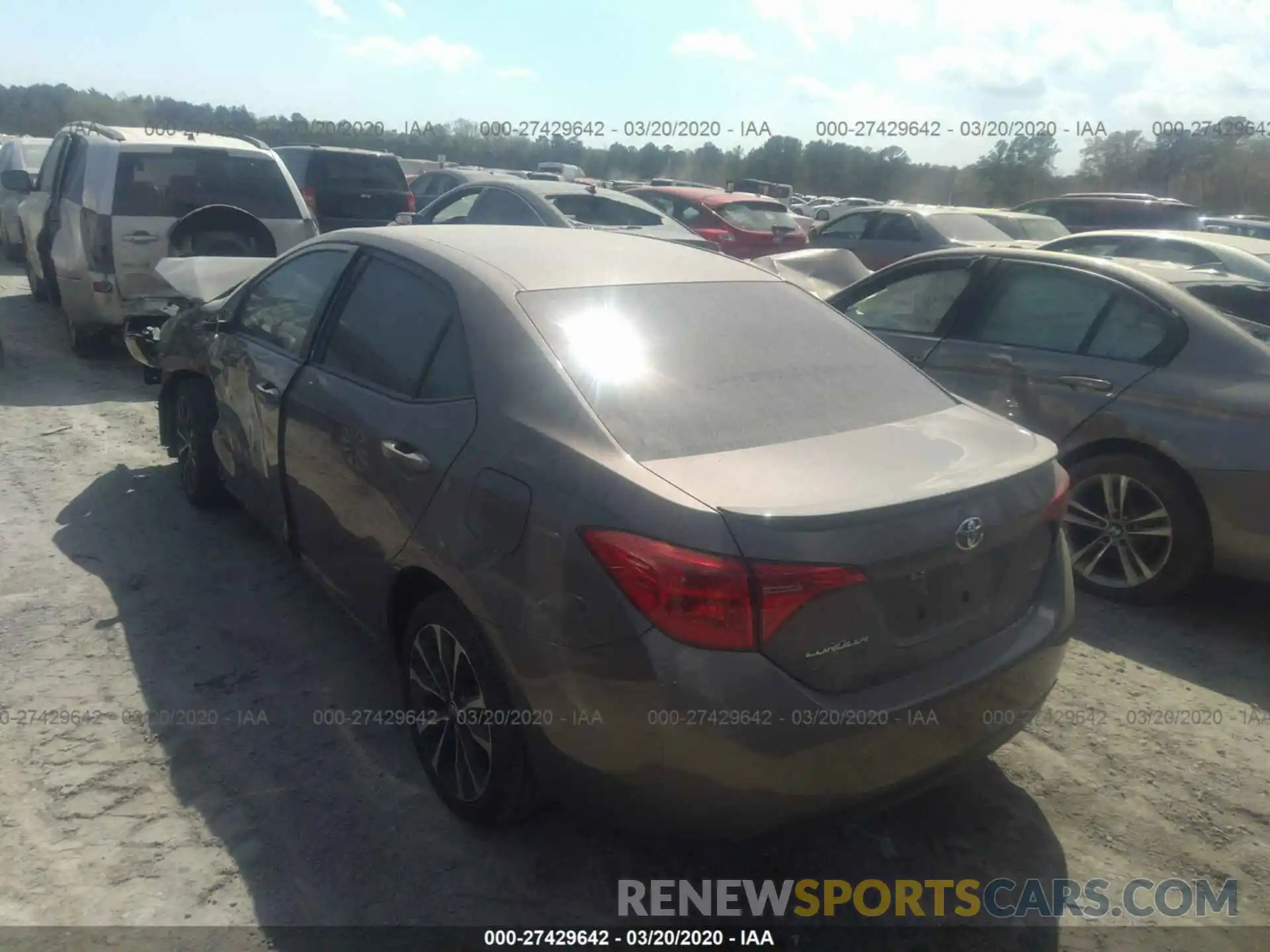 3 Photograph of a damaged car 5YFBURHE5KP935279 TOYOTA COROLLA 2019