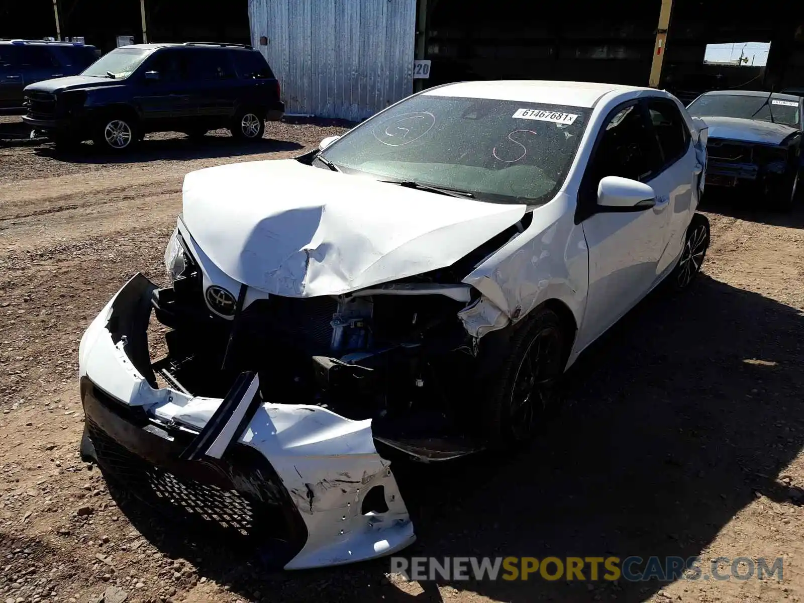 2 Photograph of a damaged car 5YFBURHE5KP935332 TOYOTA COROLLA 2019