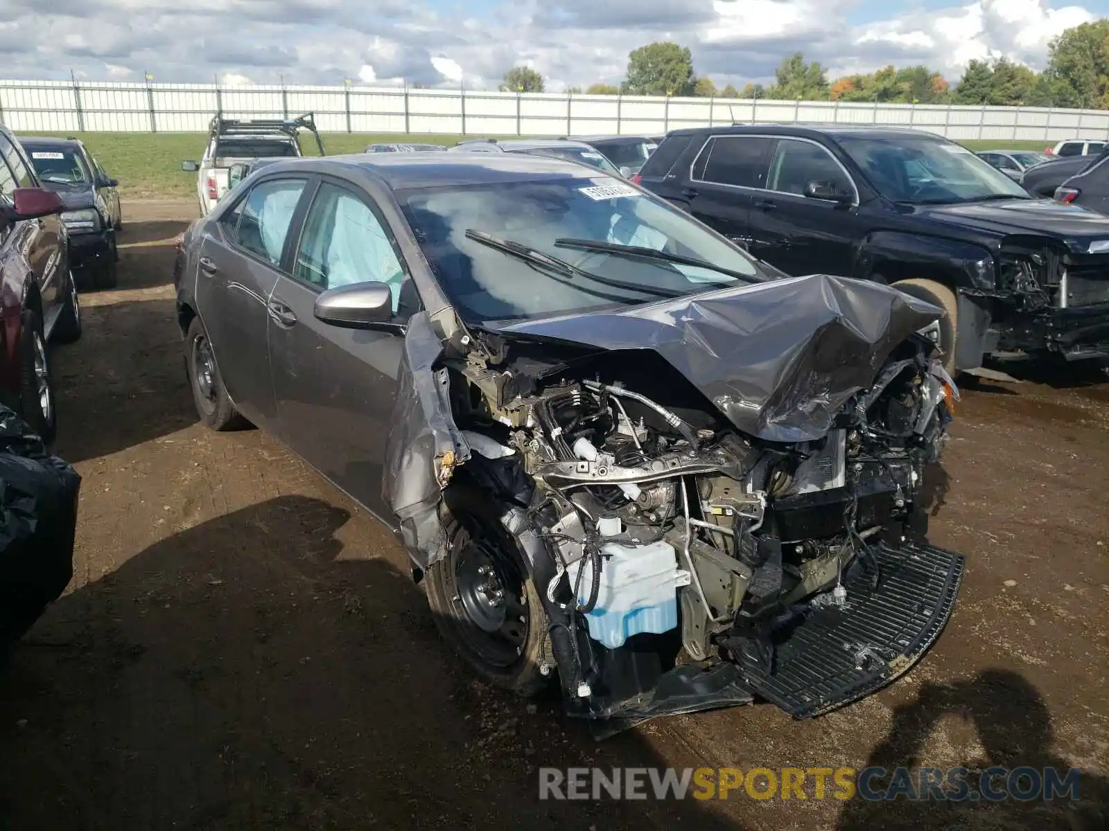 1 Photograph of a damaged car 5YFBURHE5KP935508 TOYOTA COROLLA 2019