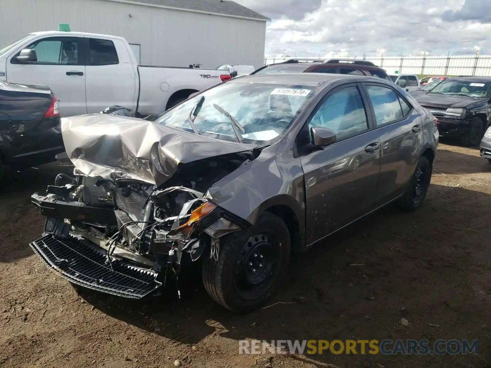 2 Photograph of a damaged car 5YFBURHE5KP935508 TOYOTA COROLLA 2019