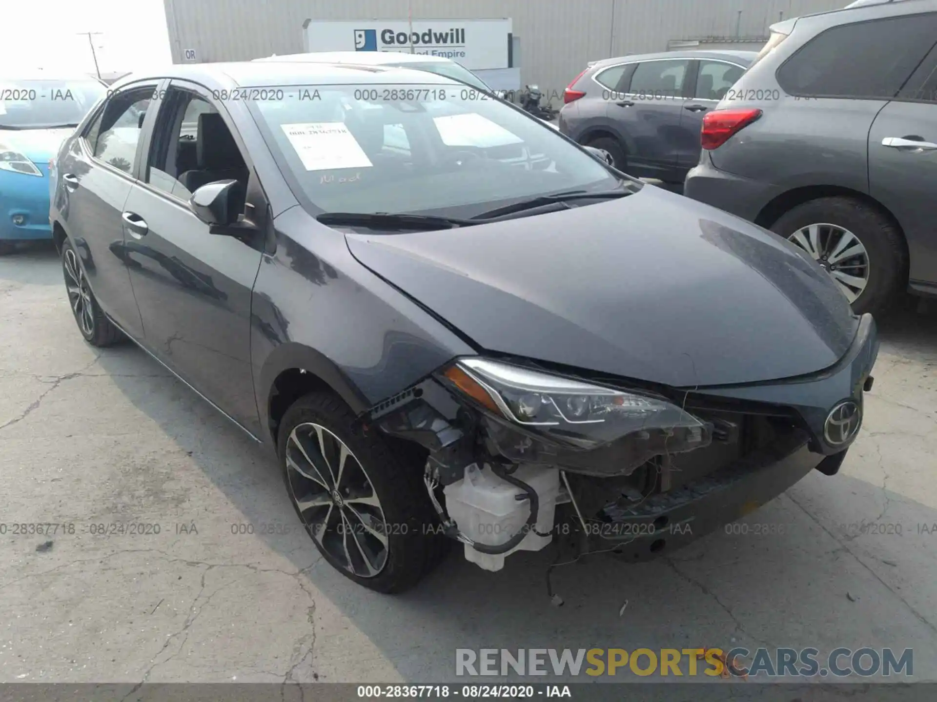 1 Photograph of a damaged car 5YFBURHE5KP935704 TOYOTA COROLLA 2019