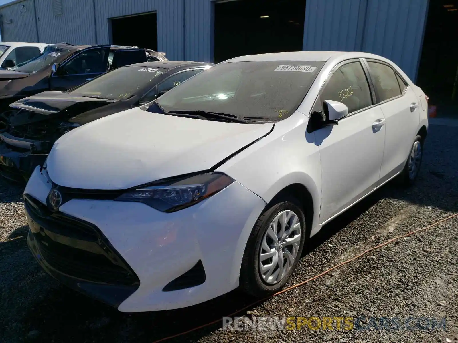 2 Photograph of a damaged car 5YFBURHE5KP935962 TOYOTA COROLLA 2019