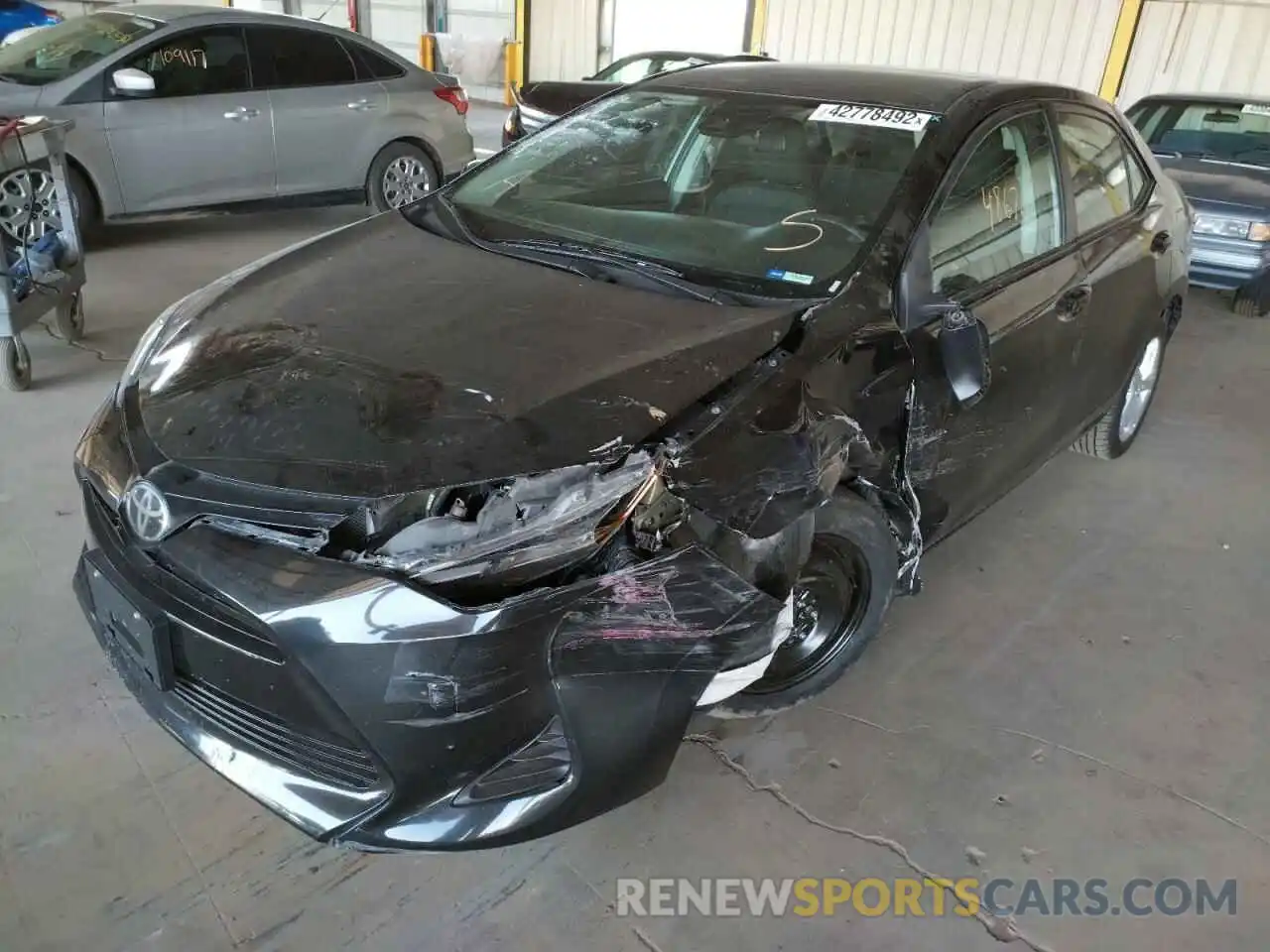 2 Photograph of a damaged car 5YFBURHE5KP936223 TOYOTA COROLLA 2019