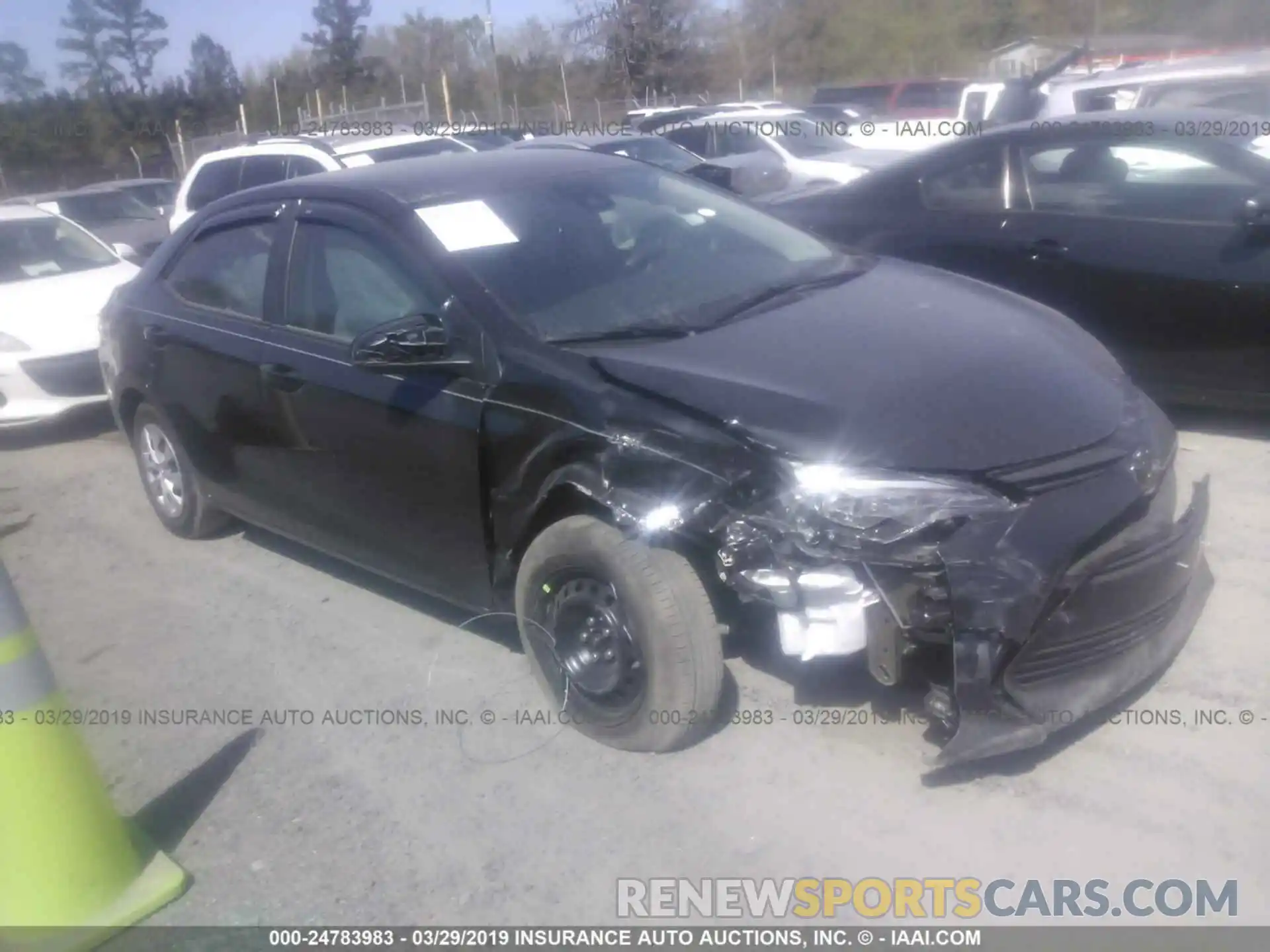 1 Photograph of a damaged car 5YFBURHE5KP936271 TOYOTA COROLLA 2019