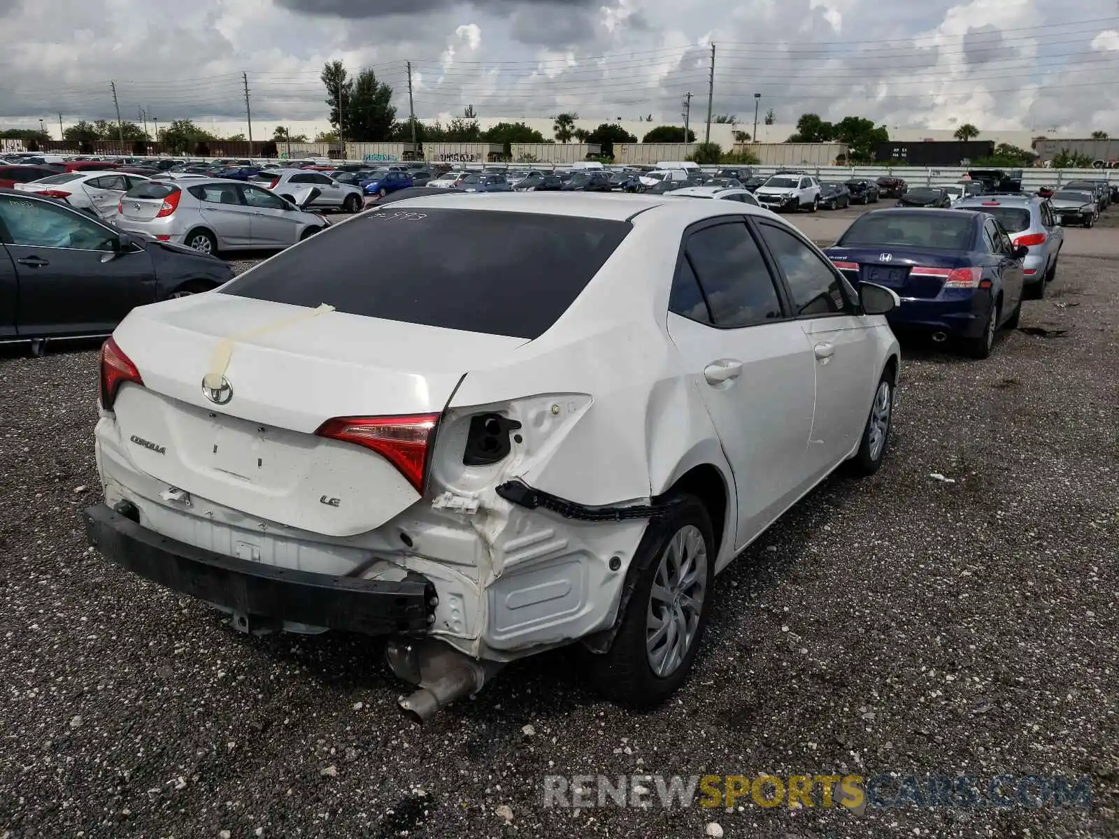 4 Photograph of a damaged car 5YFBURHE5KP936903 TOYOTA COROLLA 2019