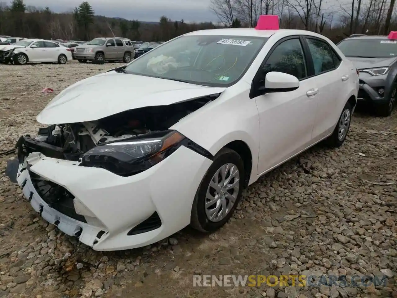 2 Photograph of a damaged car 5YFBURHE5KP937100 TOYOTA COROLLA 2019