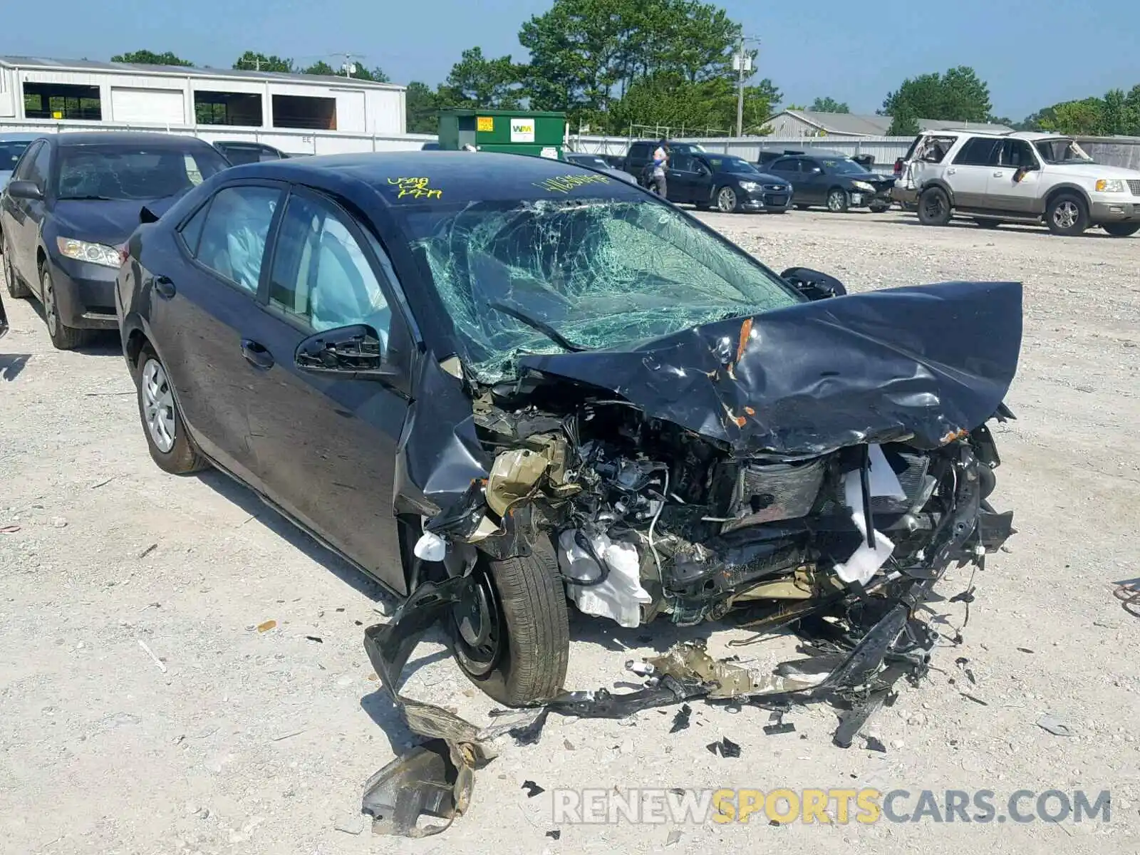 1 Photograph of a damaged car 5YFBURHE5KP937212 TOYOTA COROLLA 2019