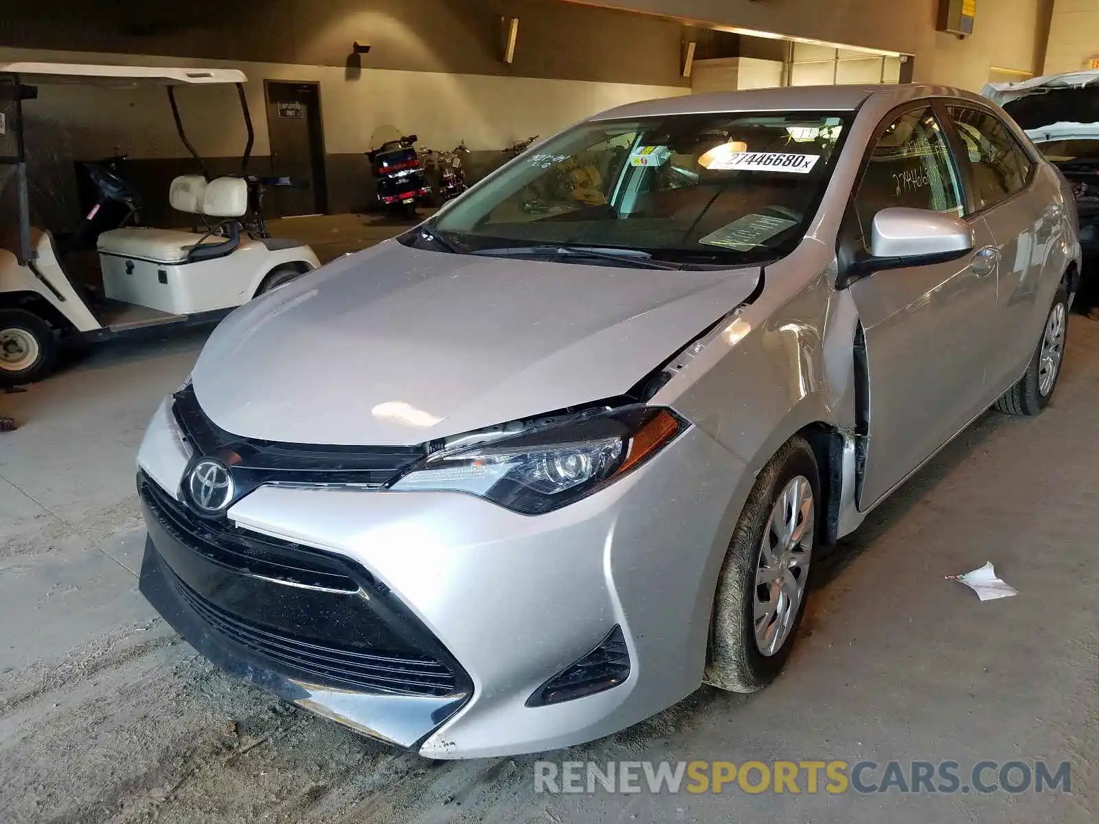 2 Photograph of a damaged car 5YFBURHE5KP937291 TOYOTA COROLLA 2019