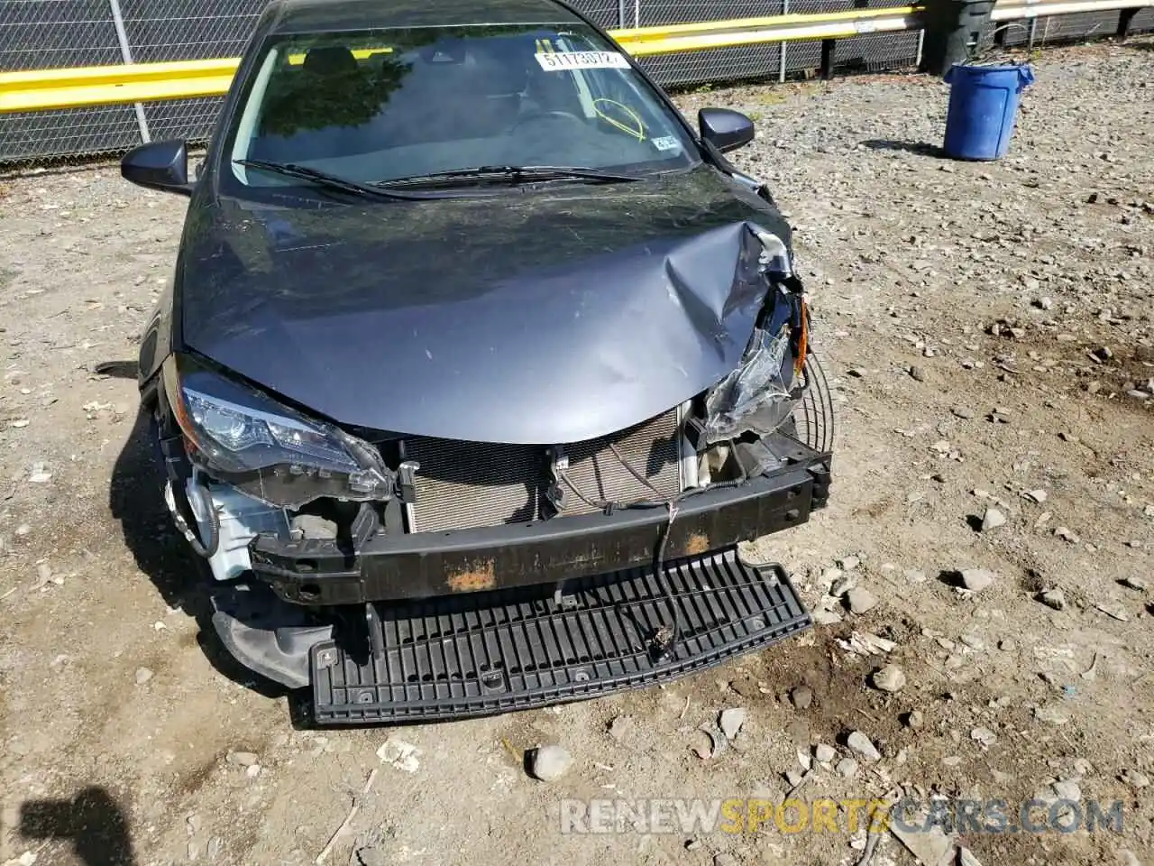 9 Photograph of a damaged car 5YFBURHE5KP937307 TOYOTA COROLLA 2019