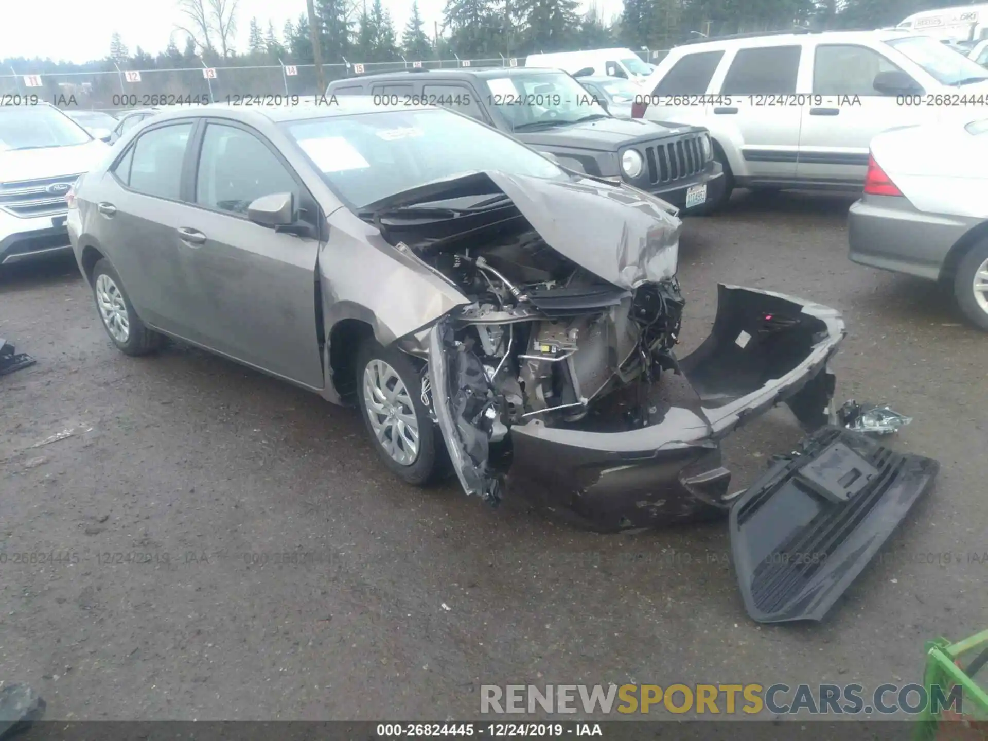 1 Photograph of a damaged car 5YFBURHE5KP937355 TOYOTA COROLLA 2019