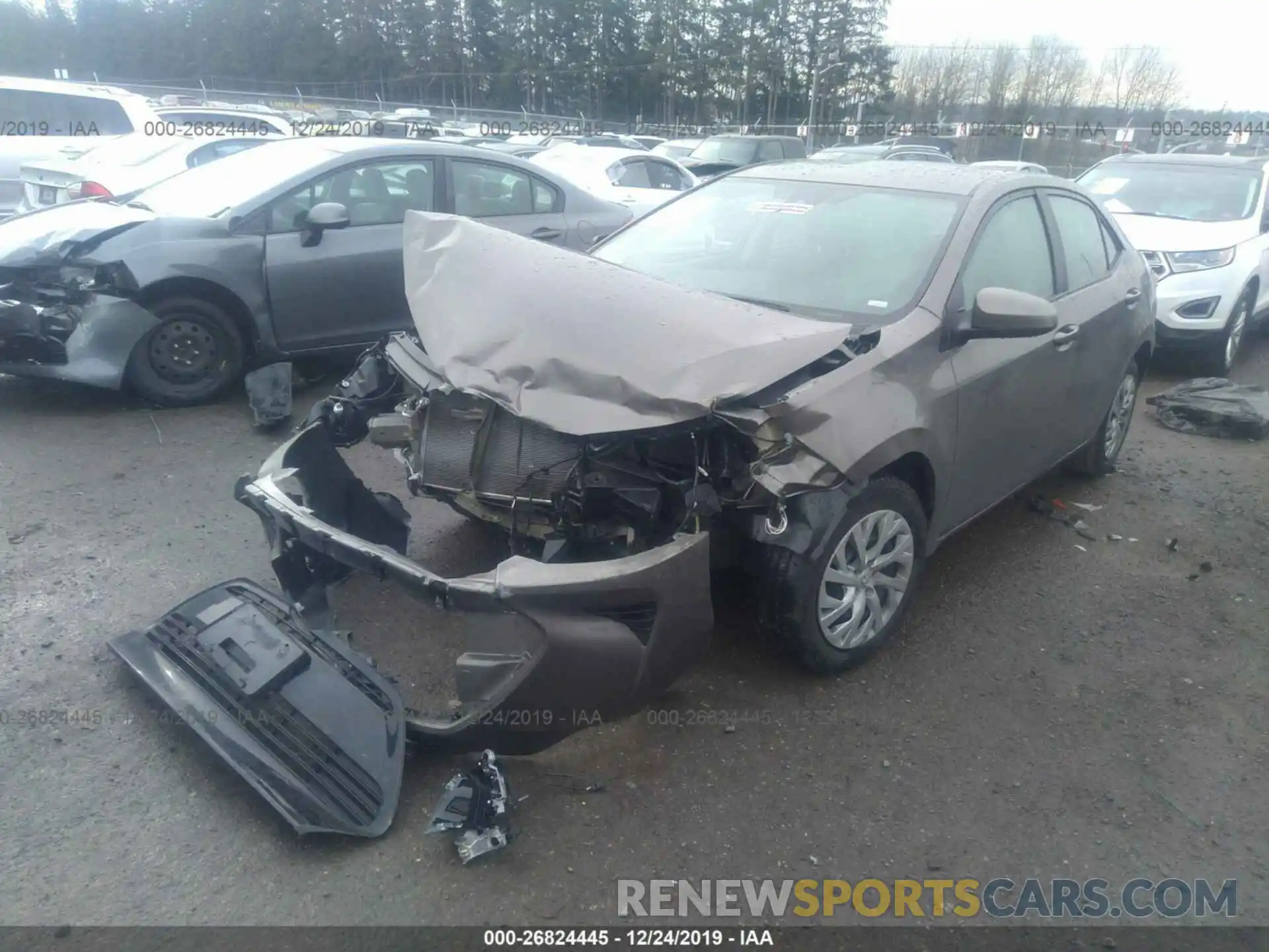 2 Photograph of a damaged car 5YFBURHE5KP937355 TOYOTA COROLLA 2019