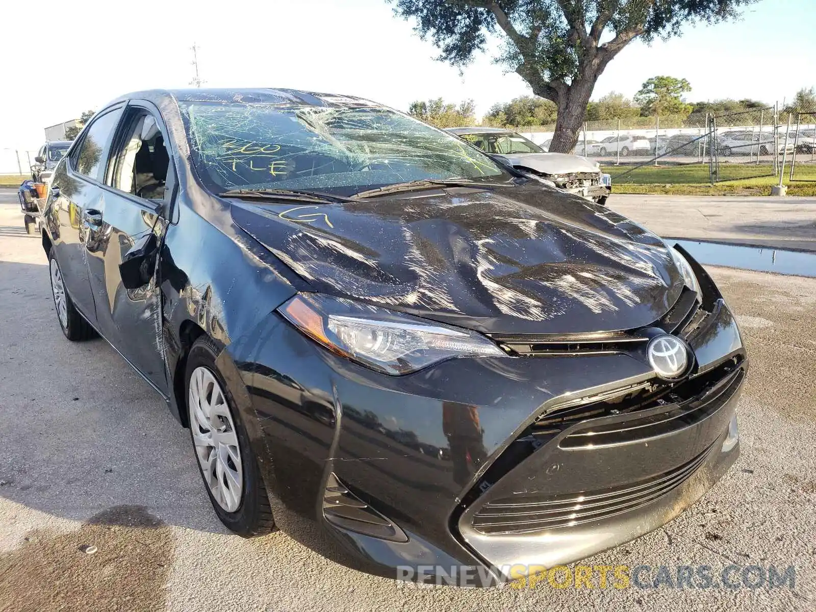 1 Photograph of a damaged car 5YFBURHE5KP938053 TOYOTA COROLLA 2019