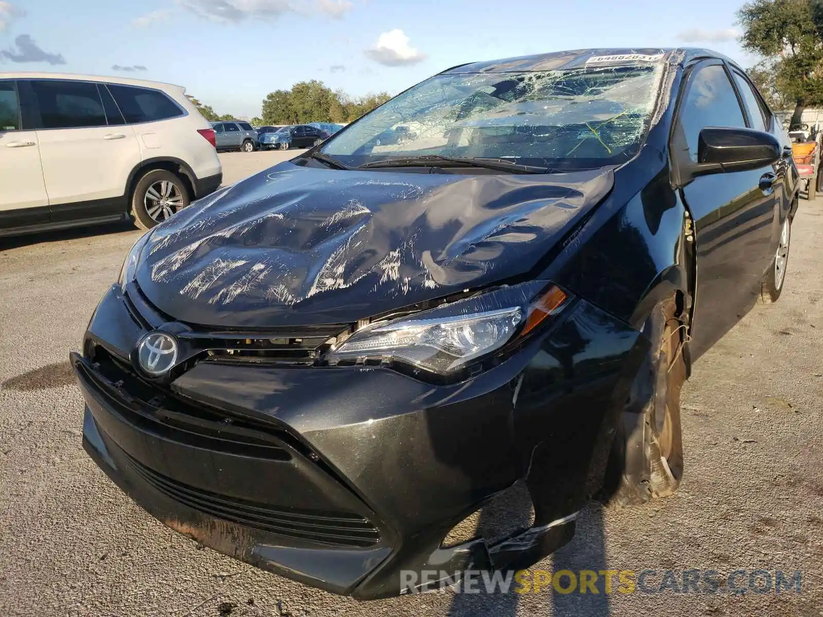 2 Photograph of a damaged car 5YFBURHE5KP938053 TOYOTA COROLLA 2019