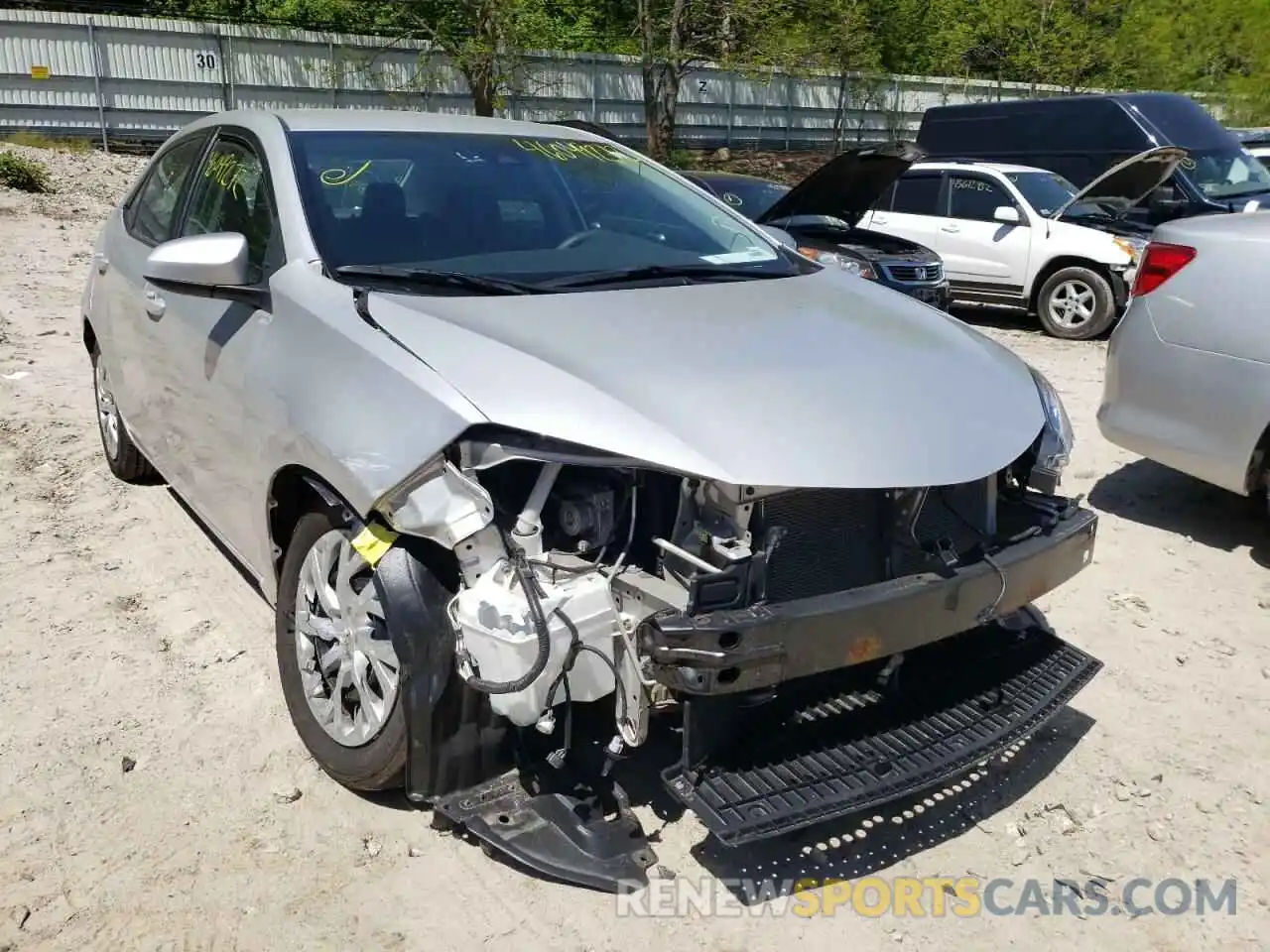 1 Photograph of a damaged car 5YFBURHE5KP938120 TOYOTA COROLLA 2019