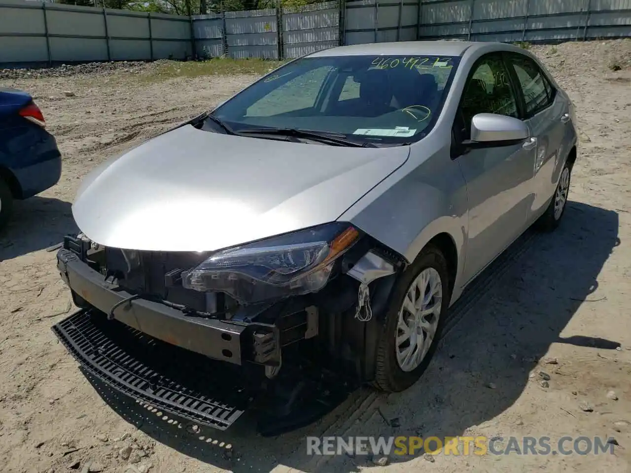 2 Photograph of a damaged car 5YFBURHE5KP938120 TOYOTA COROLLA 2019