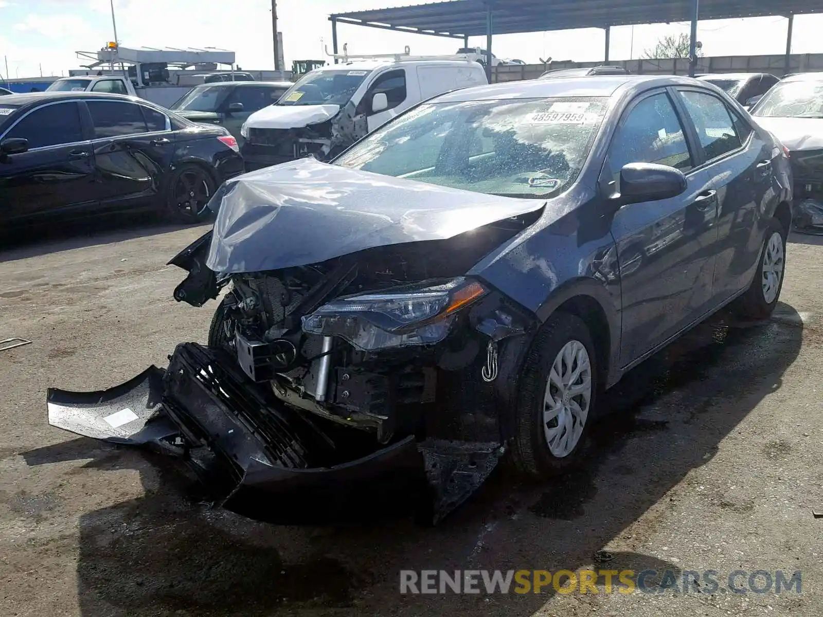 2 Photograph of a damaged car 5YFBURHE5KP938182 TOYOTA COROLLA 2019